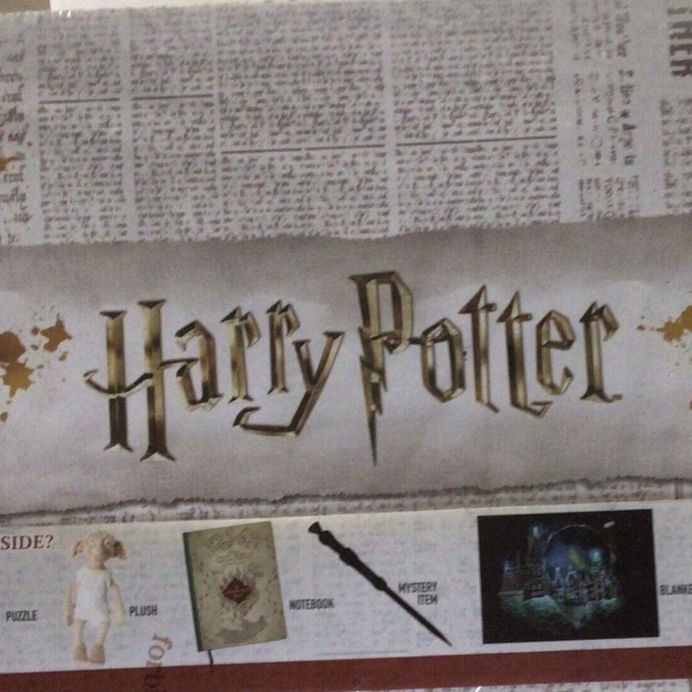 Harry Potter Culturefly Gift Box 6 item Blanket Plush Tote Bag birthday present